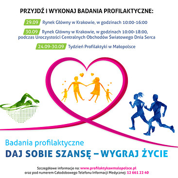 Plakat informacyjny Małopolskie Dni Profilaktyki 