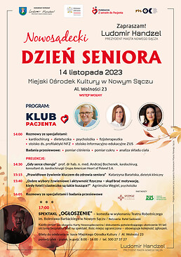 Plakat promocyjny Nowosądecki Dzień Seniora